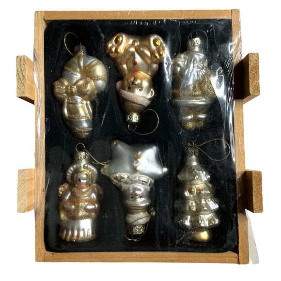 Vintage Christmas Blown Glass Ornaments Lot of 12 Santa Tree Angel Candy Cane - Picture 7 of 7